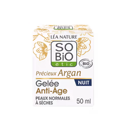 Cette incroyable gelée de nuit anti-âge Précieux Argan SO’BiO maintient l’hydratation, régénère et protège la peau des signes ...