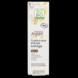 SO BiO Précieux Argan Contour Yeux et Lèvres Anti-âge 15ML