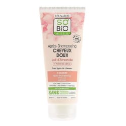 SO'BiO ETIC Après-shampooing au lait d'Amande et protéines de Riz - Cheveux doux - 200 ml