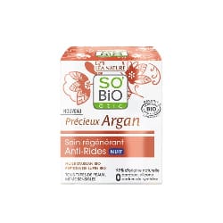 SO'BIO SOIN HYDRATANT ANTI-RIDES NUIT "PRÉCIEUX ARGAN" 50ML