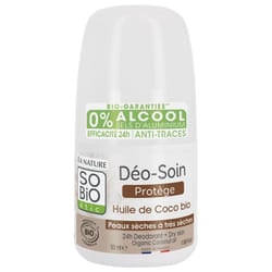 Léa Nature SO BIO étic Déo-Soin 24H Huile de Coco Roll-On Bio 50 ml