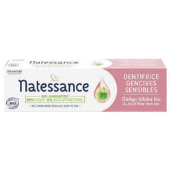 Natessance Dentifrice Gencives Sensibles Ginkgo Biloba Bio 75 ml