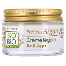 SO BIO Précieux Argan Soin Léger Anti-Âge Nuit Bio 50ml