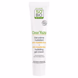 Ce Soin à la texture fraîche non grasse hydrate1 et aide à éliminer les boutons, points noirs et brillances.