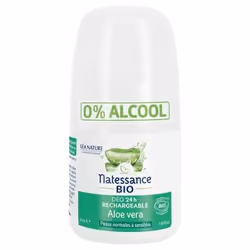 Natessance Déo 24H Aloe Vera Bio Rechargeable 50 ml est un déodorant enrichi en jus d'aloe vera qui garantit une efficacité 2 ...