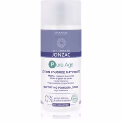 EAU THERMALE JONZACPure AgeLotion Poudrée MatifianteMatifieResserre les pores Lisse le grain de peauHaute tolérancePeaux adul ...