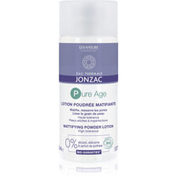 Lotion Poudrée Matifiante Bio 150ml Pure Age Eau thermale Jonzac