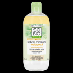 SO BIO Eau Micellaire Biphase Waterproof Pur Bamboo 500ml