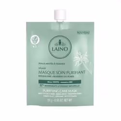 LAINOMasque Soin PurifiantArgile VerteHamamélis BioRééquilibre, resserre les poresVisagePeaux mixtes à grasses 16gLAINO a sél ...