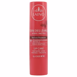 Laino Soin des Lèvres Stick 4 g - Senteur : Framboise est un soin des lèvres enrichi en extrait huileux de Calendula qui adou ...