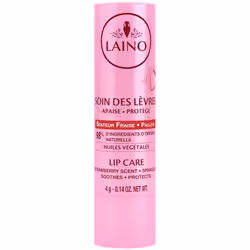 Laino Soin des Lèvres Stick 4 g - Senteur : Fraise Pailleté est un soin des lèvres enrichi en extrait huileux de Calendula, a ...