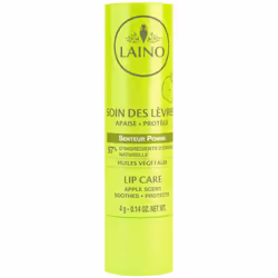 Laino Soin des Lèvres Stick 4 g - Senteur : Pomme est un soin des lèvres enrichi en extrait huileux de Calendula, assoicé à d ...