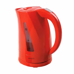 Domoclip DOM298R, 1,7 L, 2200 W, Rouge, Indicateur de niveau d'eau, Sans fil
