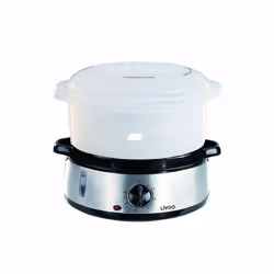 Livoo Cuiseur vapeur et riz 2 en 1 silver (DOC141)