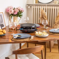 Livoo Appareil à raclette 6 personnes noir (DOC207)