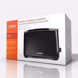 Livoo Grille-pain noir (DOD162N)