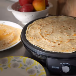 Livoo Crêpière noir (DOP196)