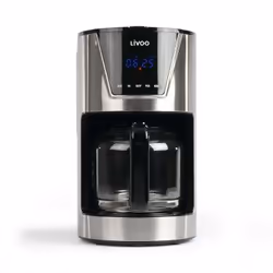 Livoo DOD172, Machine à café filtre, 1,5 L, Café moulu, 900 W, Noir