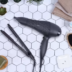 Livoo Set de coiffure sèche-cheveux lisseur noir (DOS170)