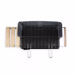 Livoo DOC244 barbecue et grill Chariot Bois de chauffage Noir, Acier inoxydable - Vue supplémentaire 4