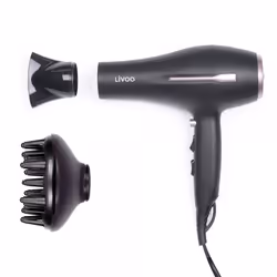 Livoo Sèche-cheveux ionique noir (DOS174)