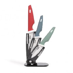Livoo Bloc 3 couteaux céramique avec support (MEC135)