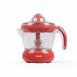 Livoo DOD131RC, Rouge, Transparent, 65 tr/min, 0,7 L, 25 W, 205 mm, 140 mm