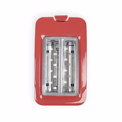Livoo DOD162RC, 2 part(s), Rouge, Rotatif, 750 W, 250 mm, 142 mm