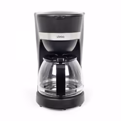 Livoo DOD200N, Machine à café filtre, 1,25 L, Café moulu, 750 W, Noir