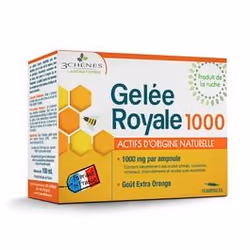 Les 3 Chênes Gelée Royale 1000 10 Ampoules est un complément alimentaire à base de gelée royale.
Il apporte 1000 mg de gelée ...