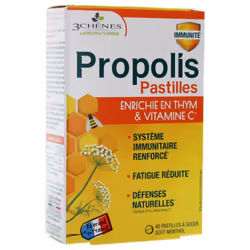Les 3 Chênes Propolis Défenses Naturelles 40 Pastilles à Sucer