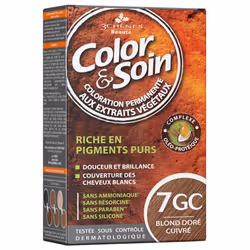 Les 3 Chênes Color & Soin Coloration Permanente est une coloration aux extraits végétaux permettant de couvrir 100% des cheve ...