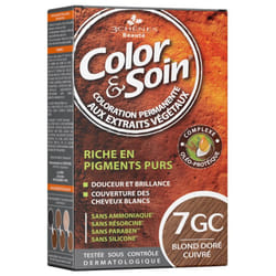 3 Chênes Color & Soin Coloration Permanente 7GC - Blond Doré Cuivré 60ml