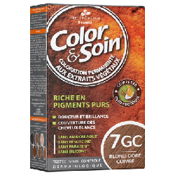3 Chênes Color & Soin Coloration Permanente 7GC - Blond Doré Cuivré 60ml