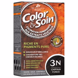 Les 3 Chênes Color & Soin Coloration Permanente est une coloration aux extraits végétaux permettant de couvrir 100% des cheve ...
