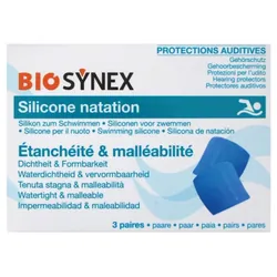 Biosynex Protection Auditive Natation Adulte 3 Paires