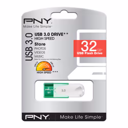 PNY Attaché 4 3.0 32 GB lecteur USB flash 32 Go USB Type-A 3.2 Gen 1 (3.1 Gen 1) Vert, Blanc - Vue supplémentaire 4