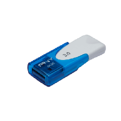PNY Attaché 4 3.0 64GB lecteur USB flash 64 Go USB Type-A 3.2 Gen 1 (3.1 Gen 1) Bleu, Blanc