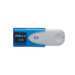 PNY Attaché 4 3.0 64GB lecteur USB flash 64 Go USB Type-A 3.2 Gen 1 (3.1 Gen 1) Bleu, Blanc