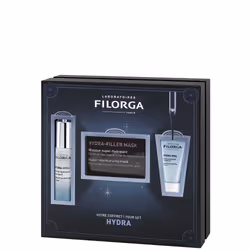 Célébrez les fêtes de fin d'année avec Filorga et découvrez le coffret HYDRA-HYAL. Ce coffret exclusif réunit trois soins à b ...