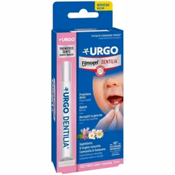 Urgo Filmogel Dentilia Premières Dents Stylo 10 ml est un gel à base d'ingrédients naturels (camomille et guimauve) indiqué p ...