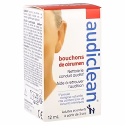 Laboratoire de la Mer Audiclean Bouchons de Cérumen 12 ml est une solution conçue pour nettoyer le conduit auditif et aider à ...