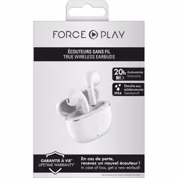 Écouteur Bluetooth sans Fil Blanc - Réception d'Appels et de Musique - Casque FPYTWSBOUTON - Vue supplémentaire 3