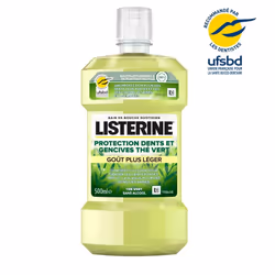 Le bain de bouche Listerine Green Tea ne vous aide pas uniquement à rafraichir votre haleine, il agit également contre la pla ...