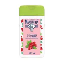 LE PETIT MARSEILLAIS Gel douche Les Petites Créations - Groseille & Menthe Bio - Lot de 4