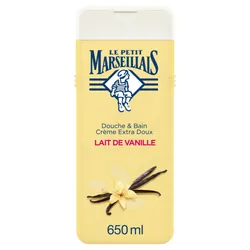 Le Petit Marseillais Douche & Bain Crème Extra Doux Lait de Vanille 650 ml