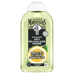 Le Petit Marseillais Shampoing Anti-Pelliculaire Homme Cédrat Bio et Huiles Essentielles 250 ml
