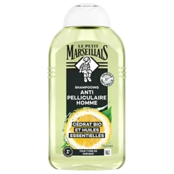 Le Petit Marseillais Shampoing Anti-Pelliculaire Homme Cédrat Bio et Huiles Essentielles 250 ml