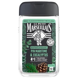Le Petit Marseillais Gel Douche Rafraîchissant 4en1 Pin Maritime & Eucalyptus 250 ml