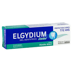 Elgydium Gel Dentifrice Junior Protection Caries 7/12 Ans Menthe Douce 50 ml